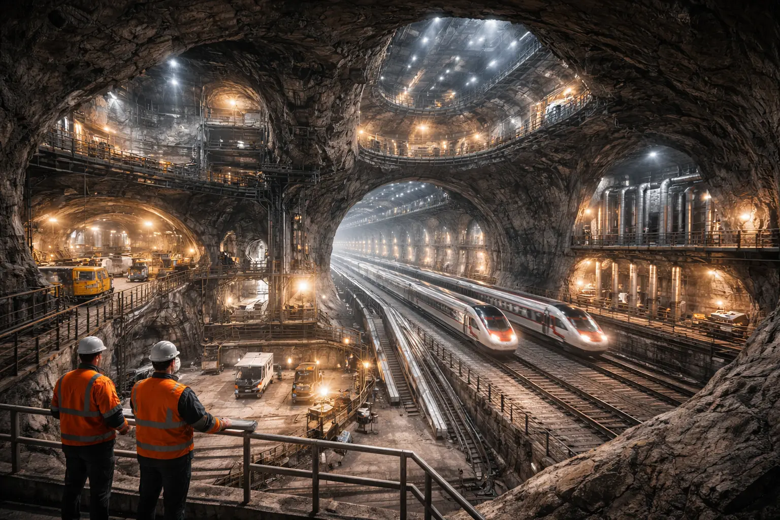 Al excavar túneles a través de roca sólida durante casi 30 años, Suiza ha construido una infraestructura subterránea más grande que muchas ciudades en la superficie