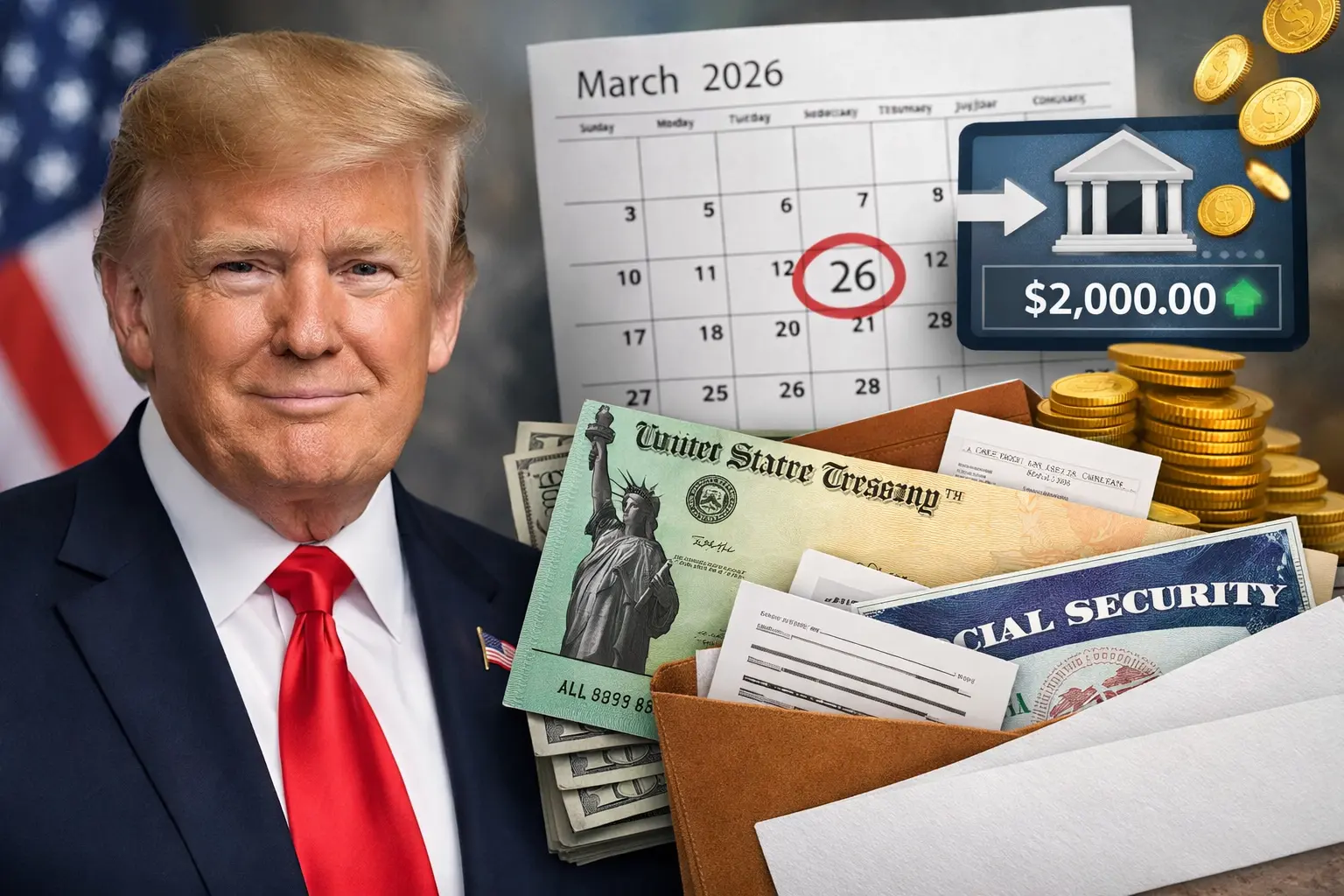 Depósito Directo Federal de $2,000 en Marzo de 2026: ¿Estás en la Lista de Pago?