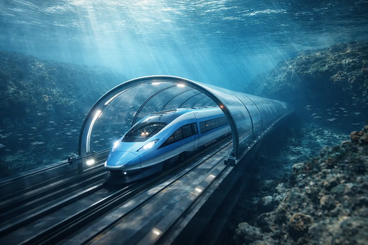 El proyecto de tren de alta velocidad submarino más largo del mundo avanza, con el objetivo de unir dos continentes bajo el mar
