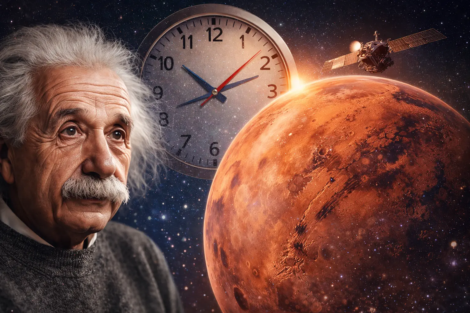 Albert Einstein lo predijo y Marte ahora lo ha confirmado: el tiempo fluye de manera diferente en el Planeta Rojo, lo que obliga a las futuras misiones a adaptarse