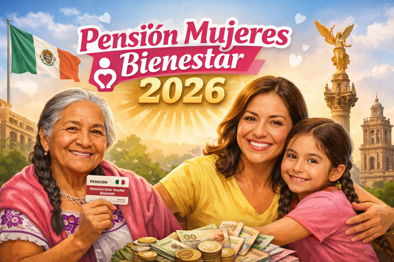 Pensión Mujeres Bienestar 2026: Calendario de registro, tarjetas y cuándo cae el primer pago de $3,000