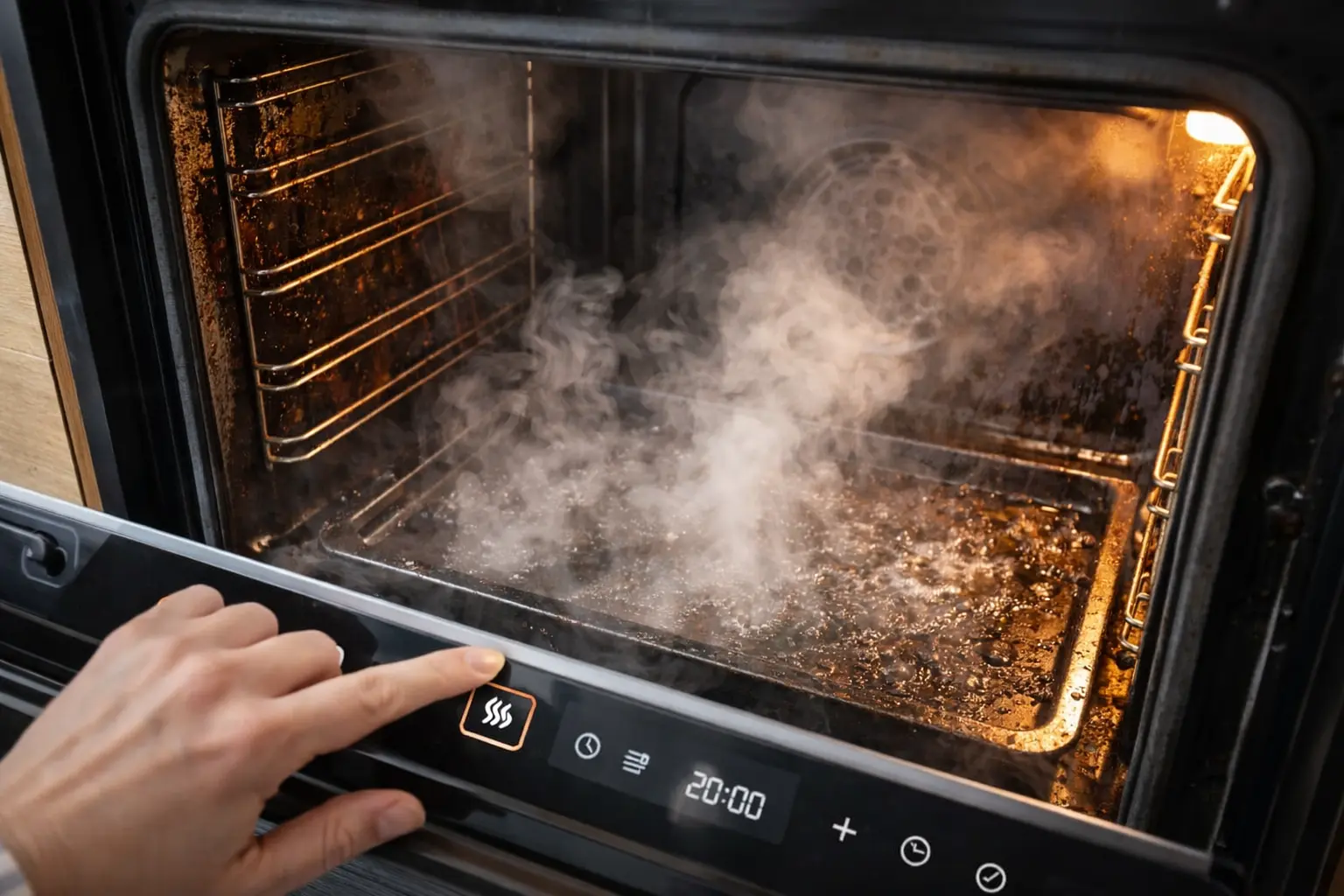 El truco del horno con vapor que derrite la suciedad acumulada sin necesidad de frotar y los sencillos pasos para hacerlo funcionarEl truco del horno con vapor que derrite la suciedad acumulada sin necesidad de frotar y los sencillos pasos para hacerlo funcionar